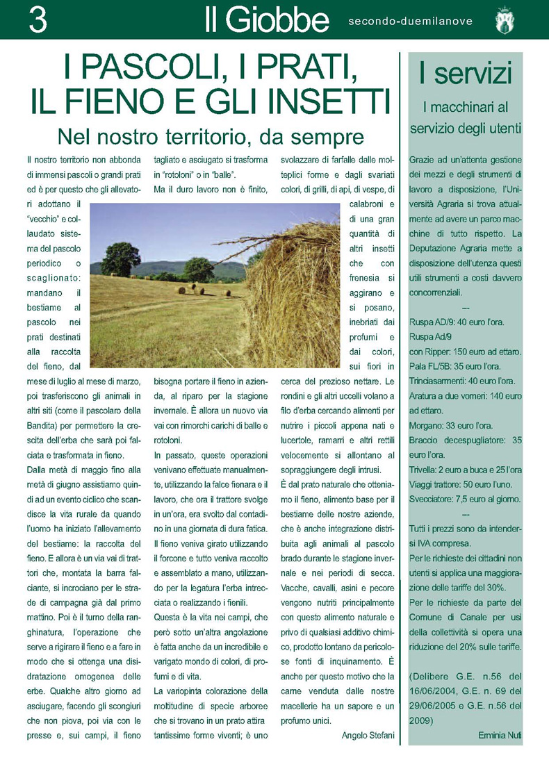 UNIVERSITÀ AGRARIA CANALE MONTERANO