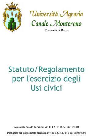 UNIVERSIT&Agrave; AGRARIA CANALE MONTERANO